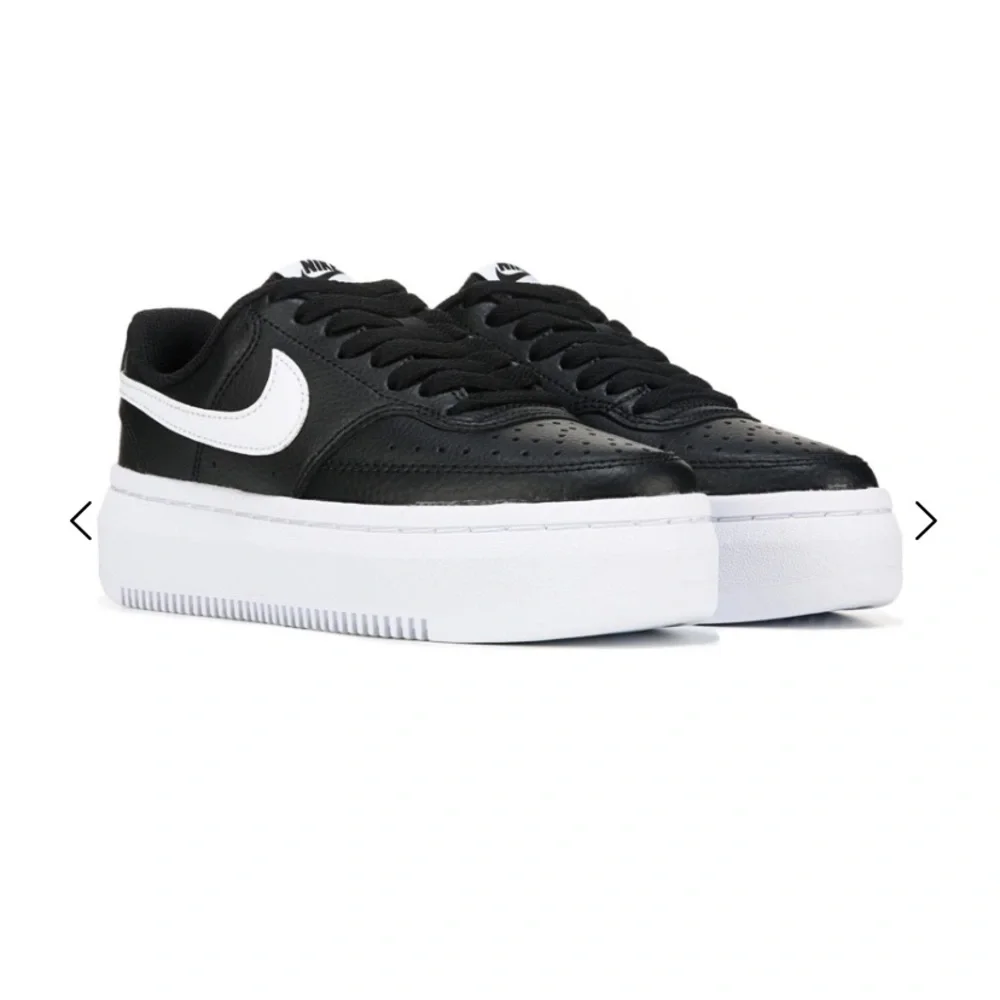 Women's Nike Court Vision Alta Leather Platform Sneakers - Picture 2 of 8